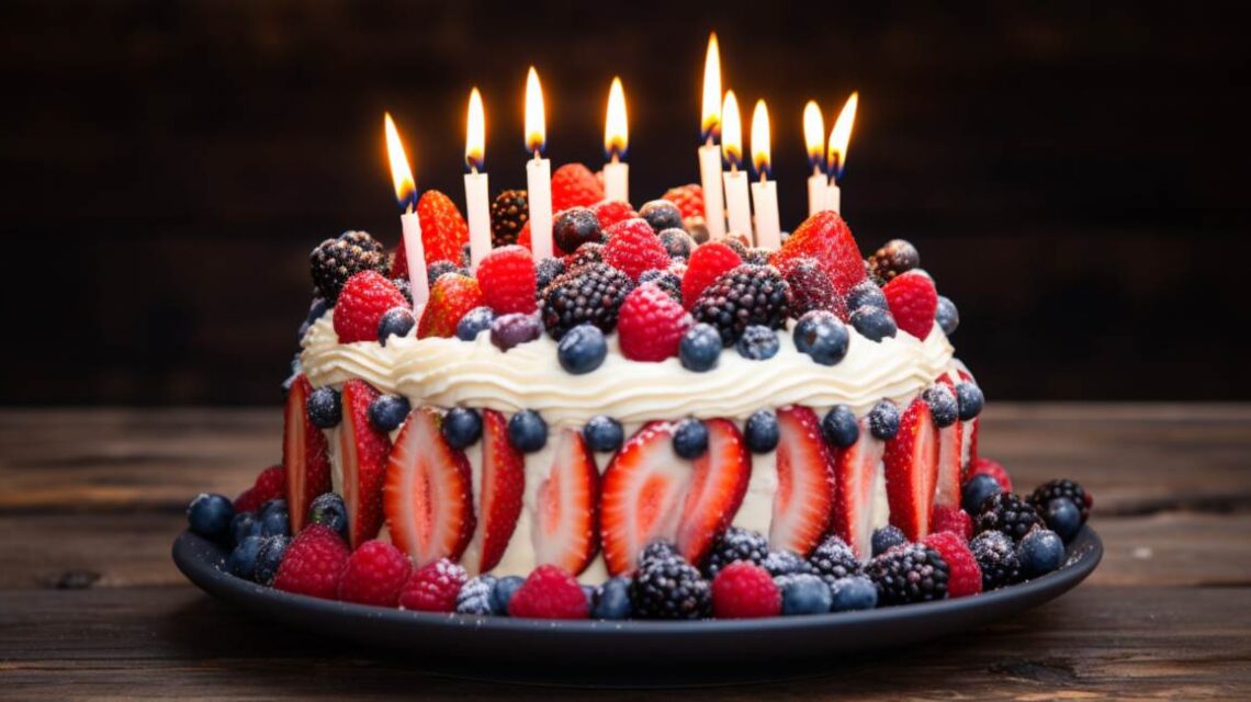 Zdrowy tort urodzinowy